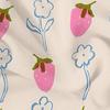 Sketch Strawberry Star Cartoon Anime Print Flannel Blanket Soft Warm Throw for Kids Bedroom Sofa Christmas Office Car