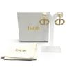 Pristine DIOR Pierce Dior Tribales Pierce CD Crystal Logo Pearl white Women Used