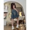 High-Waisted Wide-Leg Plus Size Denim Shorts: Slimming & Loose Fit for Petite, Hot Girl Style.