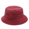 Solide Baumwolle Gewaschener Denim Fischerhut Unisex Bob Faltbar Fischer Breite Krempe Kappen Hip Hop Gorros Herren Damen Panama Fischerhut