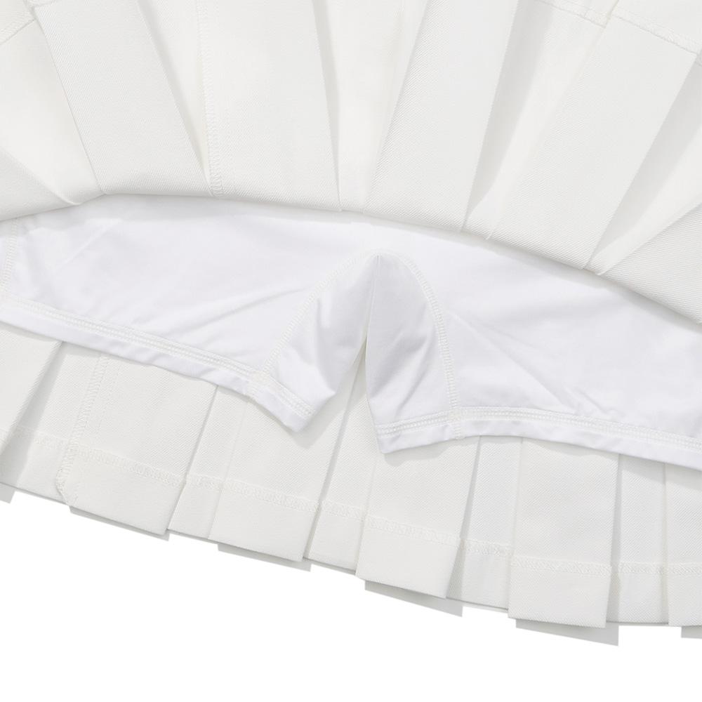 MALBON GOLF Double Pleated Skirt White (Woman)