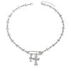 Pulloverkette Schmuck Nischendesign Kreuzkette süß cool Hip-Hop-Stil Anstecknadel Schmuck