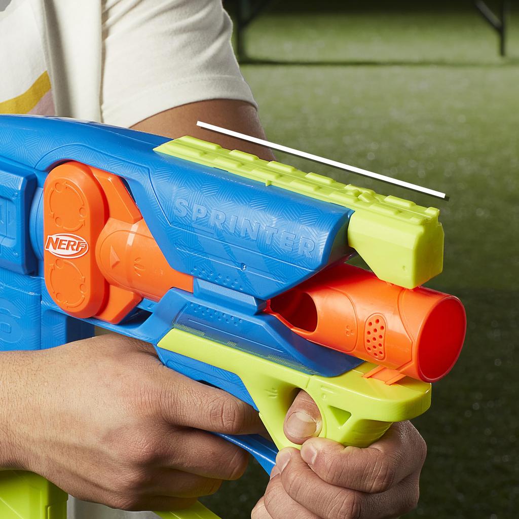 Nerf N Series Sprinter Elektrischer Blaster mit 16 N1 Darts, Indoor- & Outdoor-Spiel für Kinder, ab 8 Jahren, F8625, Authentisch