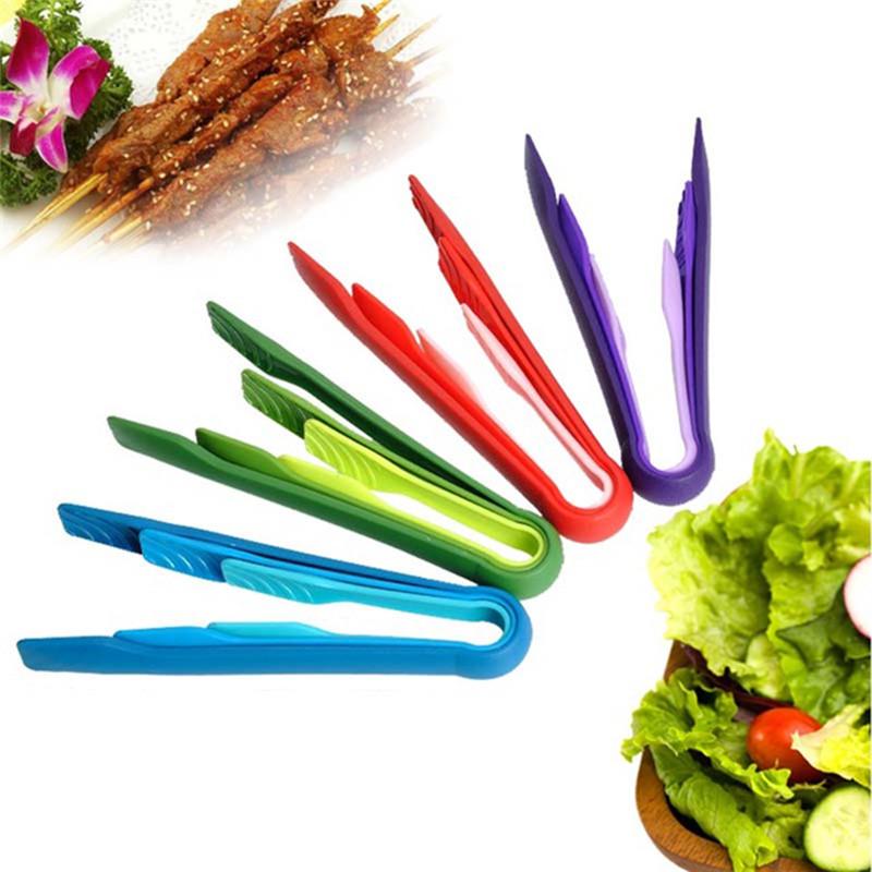 Colorful Plastic Bread Clamp BBQ Tong Barbecue Clip Food Salad Tong ...