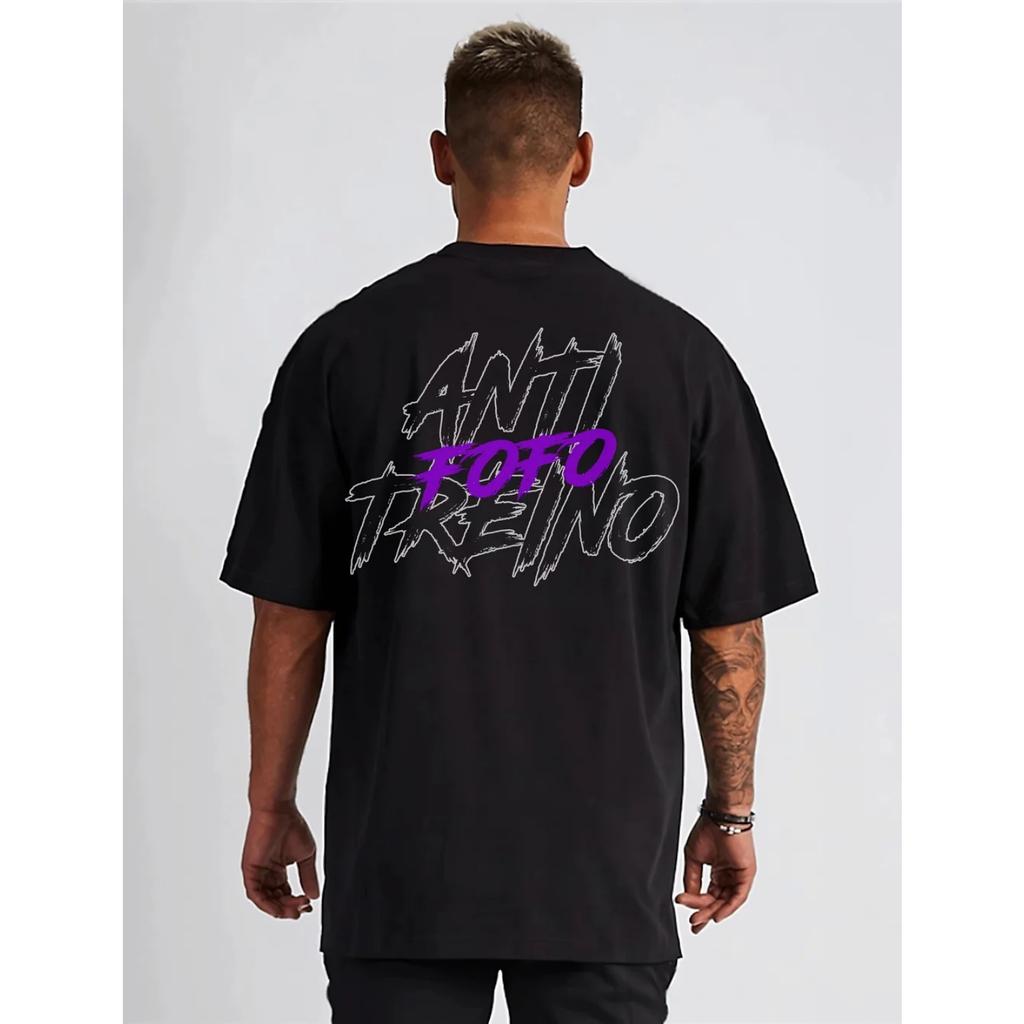 T-shirt da uomo in cotone con graffiti Streetwear Grafica Vintage Casual Vestibilità Larga Girocollo T-shirt