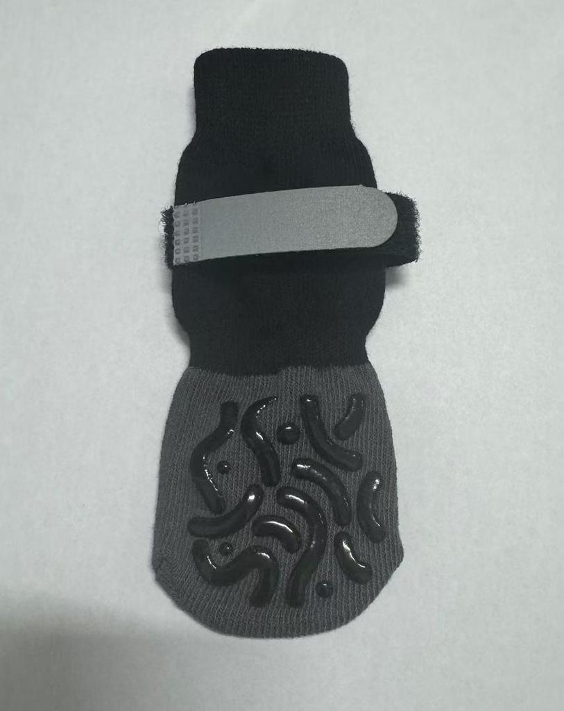 Zhuji Anti-Rutsch-Socken für mittelgroße bis große Hunde und Katzen - Haustier-Schuhe für drinnen und draußen