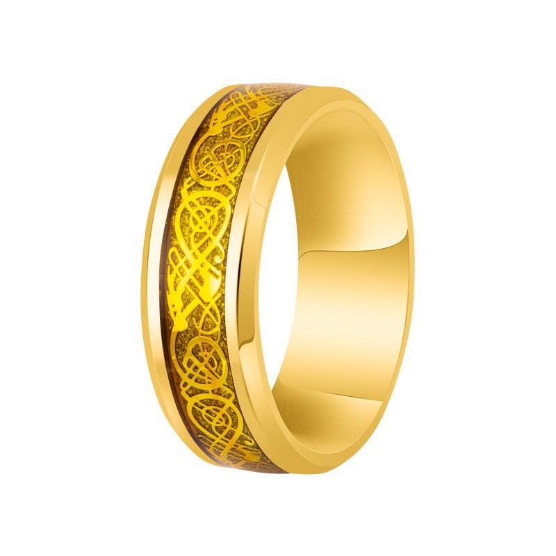 European & American Vintage High-End Stainless Steel Couple Rings