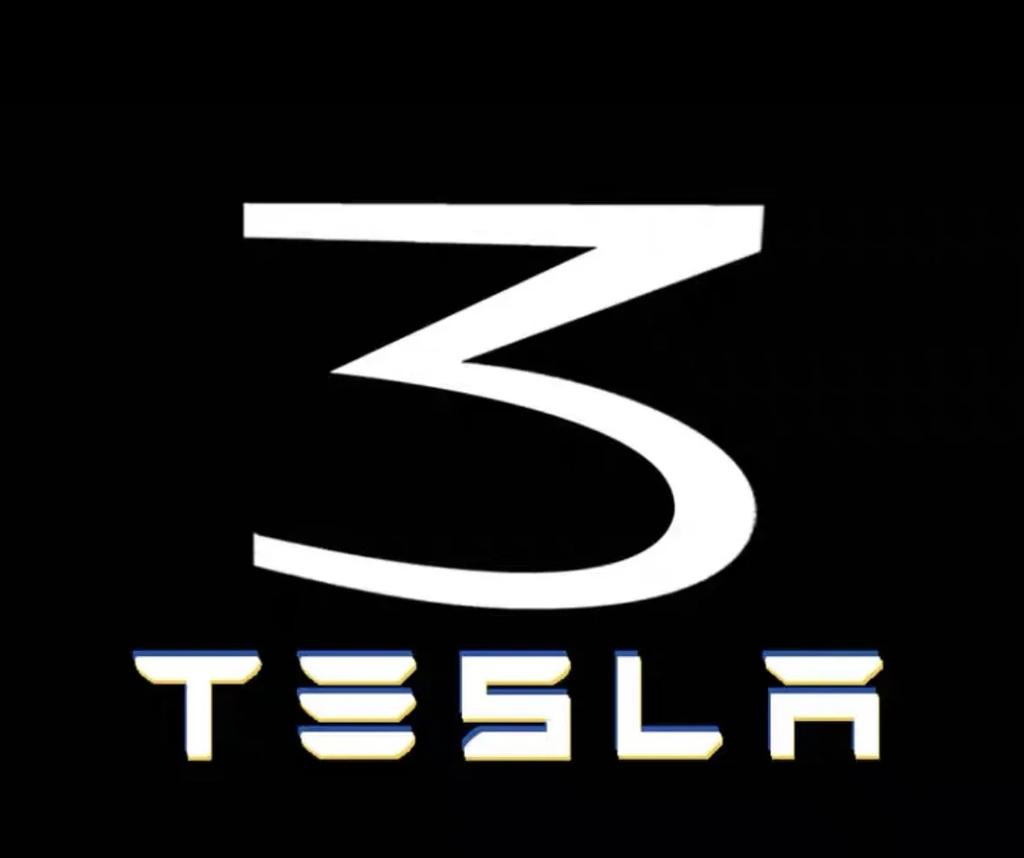 Car Sticker Tesla 2Pcs Car Door Projector LED Logo Welcome Lights Shadow Decoration Lamp for Tesla Model 3 Y Model X S Accessori