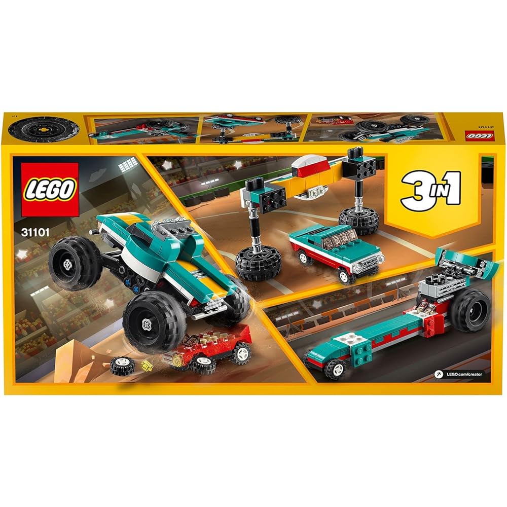 LEGO Creator Monster Truck 31101 Building Set with Detailed Design and Colorful Pieces