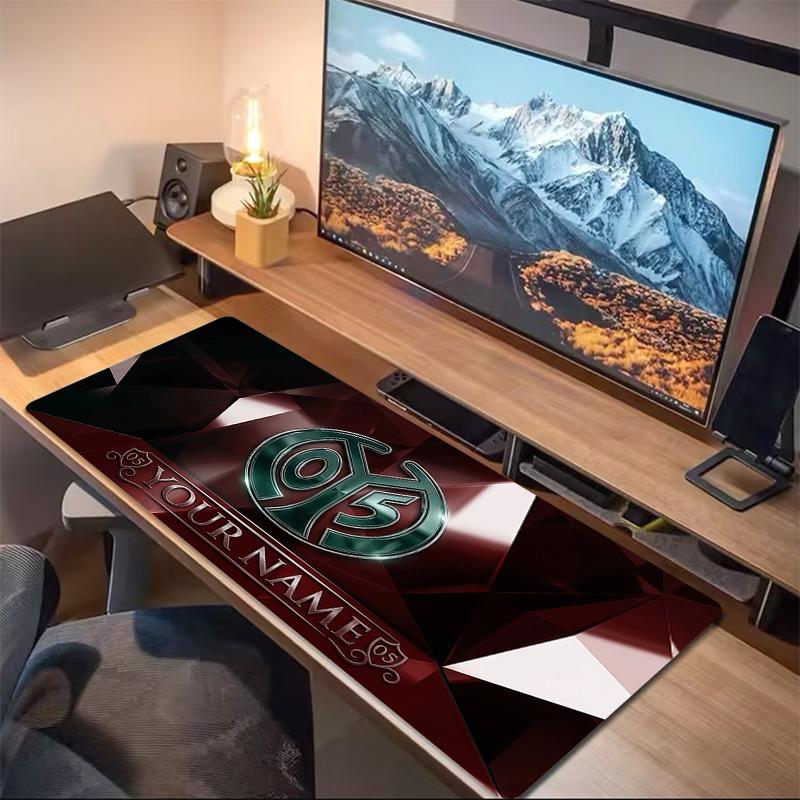 Mainz Print Cushion Non-slip Laptop Tablet Big Mousepad XXL Mat Mini PC Playmat With Lock edge