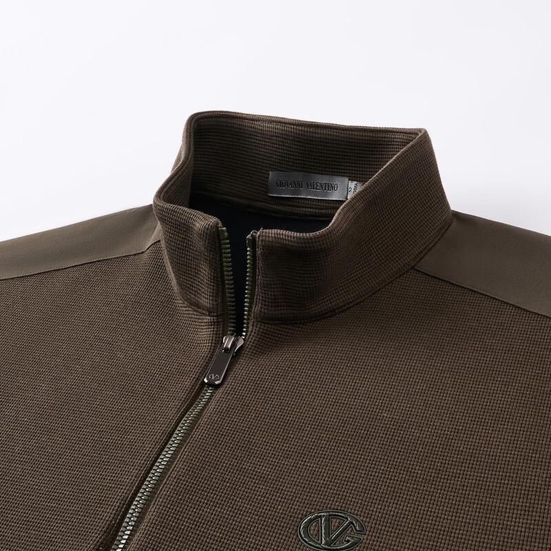 GIOVANNI VALENTINO Men's Brushed Inner Mock Neck Pullover Sweatshirt