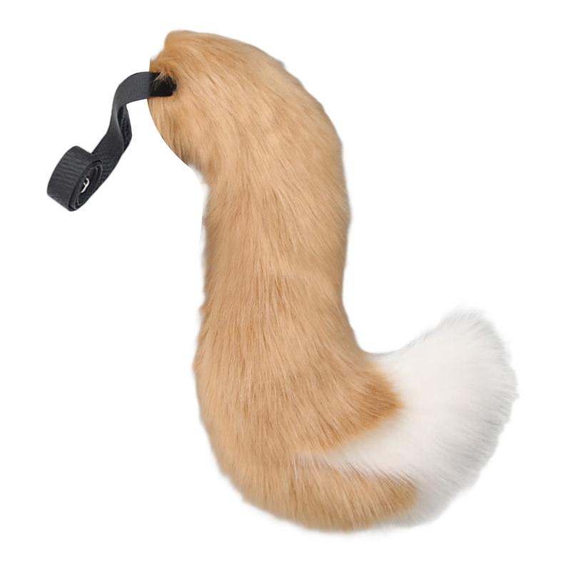 Wolf Foxes Tail Foxes Ears Headband Faux Furs Animal Tail Halloween Christmas Fancy Party Costume Gift for Women Men