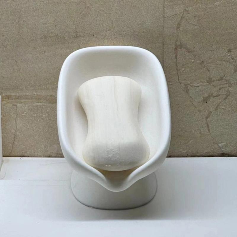1Pcs Home Rack Bathroom Supplies Shower Soap Holder Soap Box Bathroom And Kitchen Supplies Shape Box Drainage Hole Tray