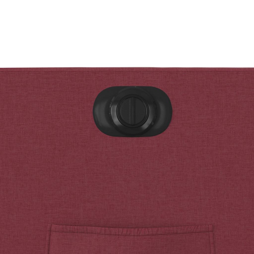 Electric Recliner Chair Wine Red Fabric