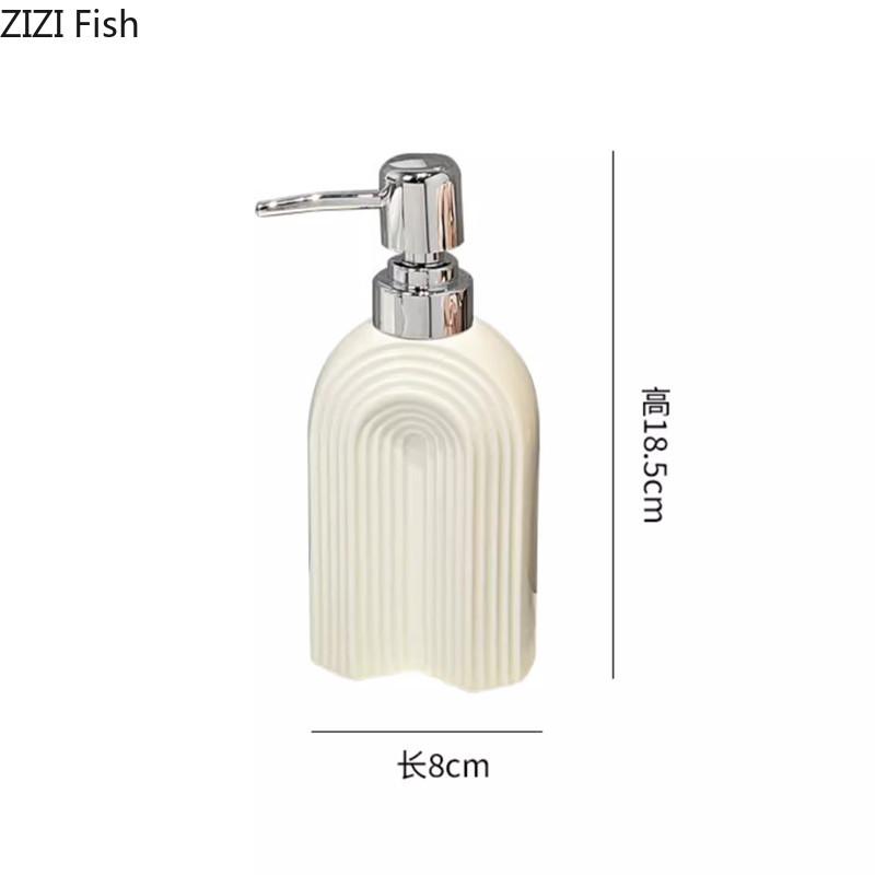 Kreative Keramik Handdesinfektionsmittelflasche Presse Seifenspender Duschgel Lotion Flasche Luxus Haushalt Badezimmer Zubehör