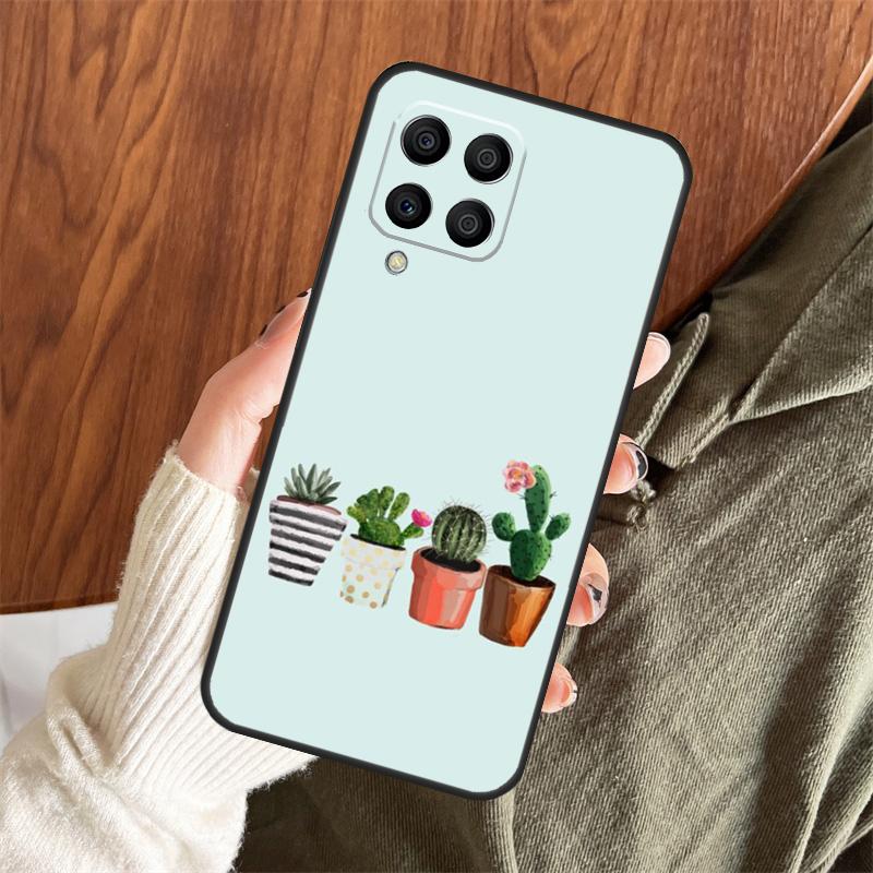 Summer cactus Patterns Case For Samsung Galaxy M11 M21 M31 M35 M12 M13 M14 M15 M16 M36 M56 M53 M32 M52 M55 M34 M54