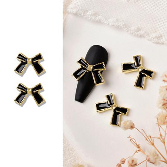 10Pcs Nail Bowknot Decors Anti-drop Non-Fading Art Camellia DIY French Style