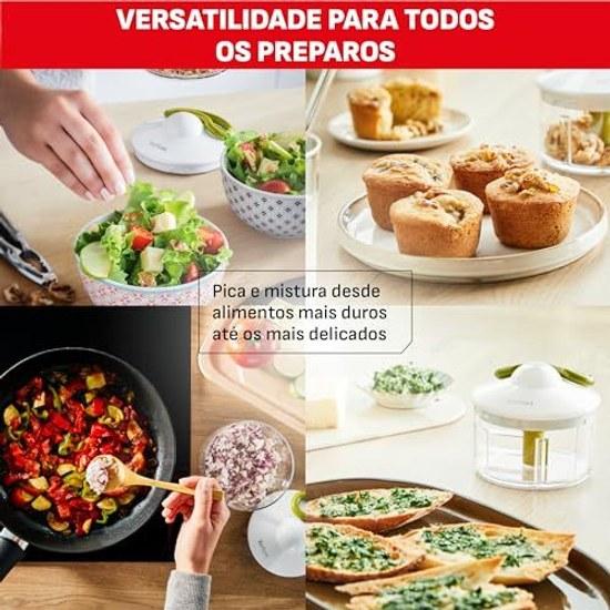 Tefal Handmatige Hakmolen 500ml Wasbaar Deksel Handige Neo Uniek Dubbel Draaiend Mes K13704