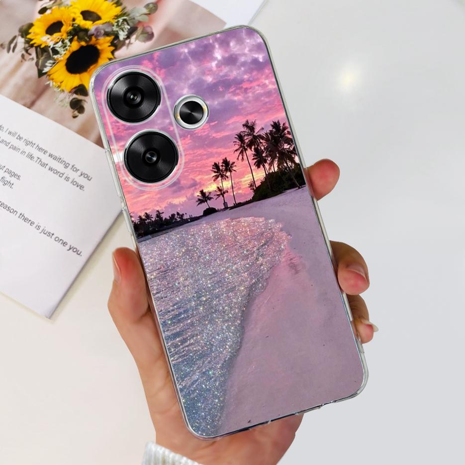 For Xiaomi Redmi Turbo 3 Case Poco F6 Fashion Painted Cover Soft Silicone Phone Cases For Xiaomi Poco F6 F 6 Redmi Turbo3 Bumper