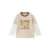 PawinPaw Cartoon Bear Toddler Boy Faux-Two-Piece Long-Sleeve T-Shirt