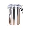 Multifunctional Steel Canister Set Steel Kitchen Storage Container Food Storage Sealed Canister with Clear Lid