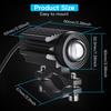 1/2pcs IP65 Waterproof LED Spotlight Aluminum Alloy LED Fog Lights Motorcycle Fog Lamp  ATV Lighting