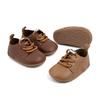 2025 Neue Kleinkind Jungen PU-Leder Rutschfest Weiche Sohle Britischer Stil Babyschuhe