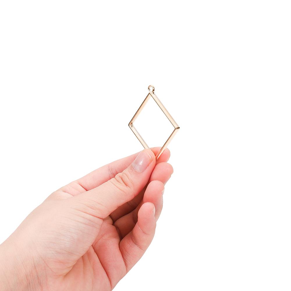 11 Style/lot Geometric Figure Charm Hollow Glue Blank Pendant Tray Bezel Epoxy Resin Molds For DIY Jewelry Making Supplies