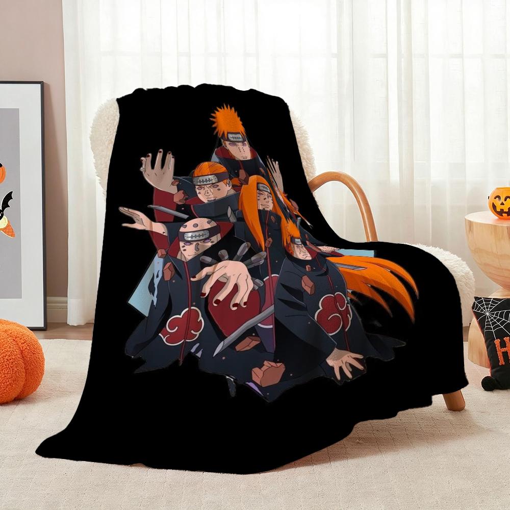 Six Paths Pain Cartoon Printed Blanket Allseason Fleece Blanket For Bedroom Sofa Bed Home Decor Memorial Gift