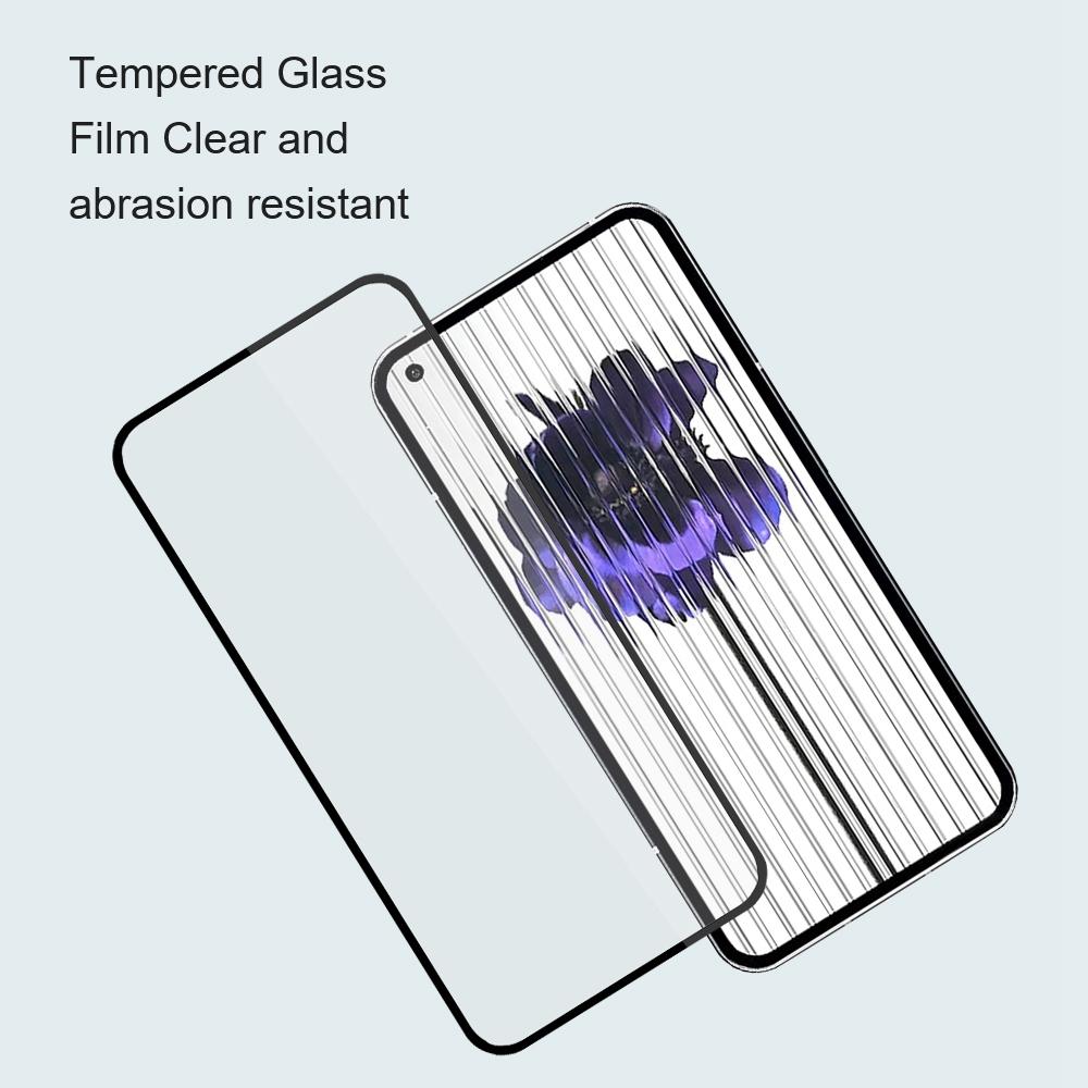 AMORUS For Nothing phone (1) 5G Tempered Glass Anti-wear Anti-stain Full Covering Protector Secondary Hardening HD Clear Silk Printing Full Glue Film