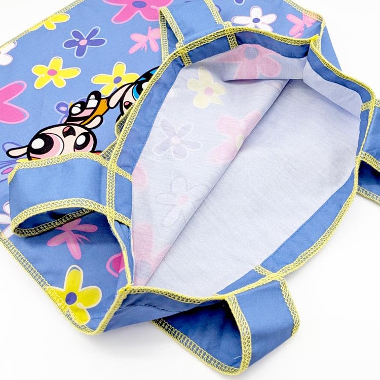 Small Planet The Powerpuff Girls Flat Tote Bag PU 205388 Powerpuff The Powerpuff Girls