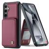 Magnetic Cards Solt Wallet Leather Case for Samsung Galaxy S24 Ultra S23 FE S22 Plus A55 A35 A15 A54 A14 A24 A34 5G Stand Cover