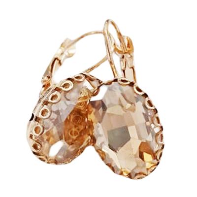 [R7537] - Designer Sleepers 'Sissi' Golden Beige - 13x10 Mm