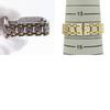 Used FENDI Watches Olologi 760L Stainless Steel Silver Gold Zucca Pattern