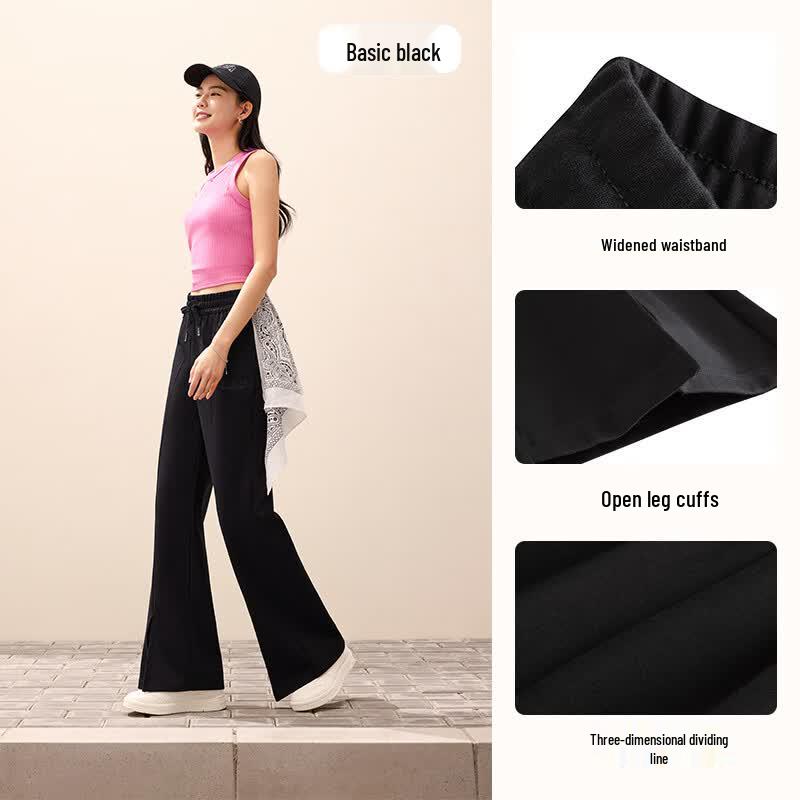 Anta Women s Loose Fit Knit Flared Pants XL