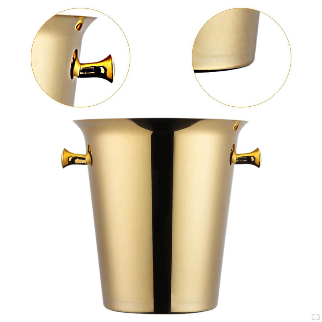 Biereimer Getränkekühlwanne Getränkekühler Runder Weineisbehälter für Cocktailpartys