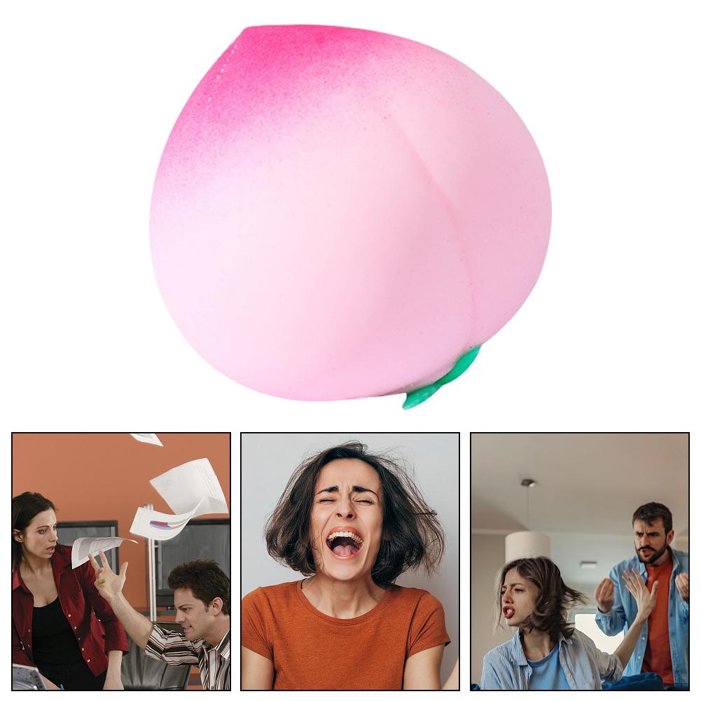 Soft Squishy Toy Slow Rising Stress Relief for Kids & Adults, Squeeze Anti-Anxiety Sensory Fidget Toy Peach Squishies Toys