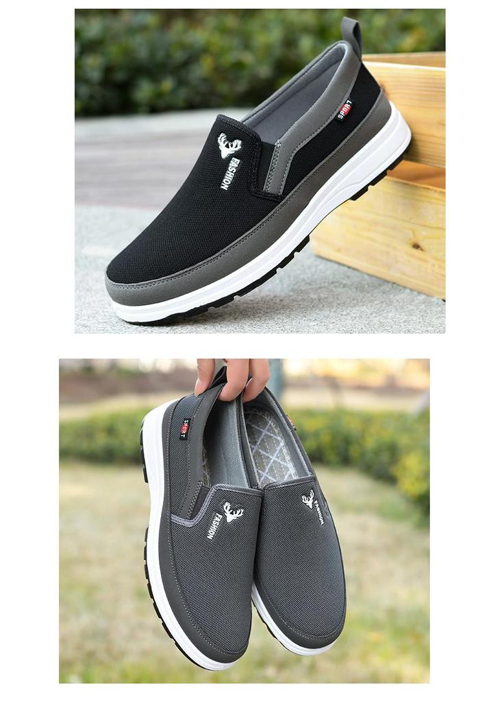 Spring & Autumn Non-Slip Breathable Lightweight Old Beijing Canvas Dad Shoes