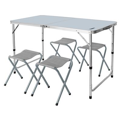 Camping Set: Table and 4 Chairs, Foldable Into a Suitcase