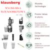 Langsamdrehende Saftpresse 180W für Obst und Gemüse COLD PRESS KLAUSBERG KB-7881