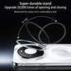 Frameless for Magsafe Magnetic Phone Case Huawei Mate 60 70 80 Pro Max + Lens Stand Holder Transparent Protective Back Cover