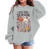 Kids Halloween Print Loose Fit Hoodie Pullover Sweatshirt for Casual Wear