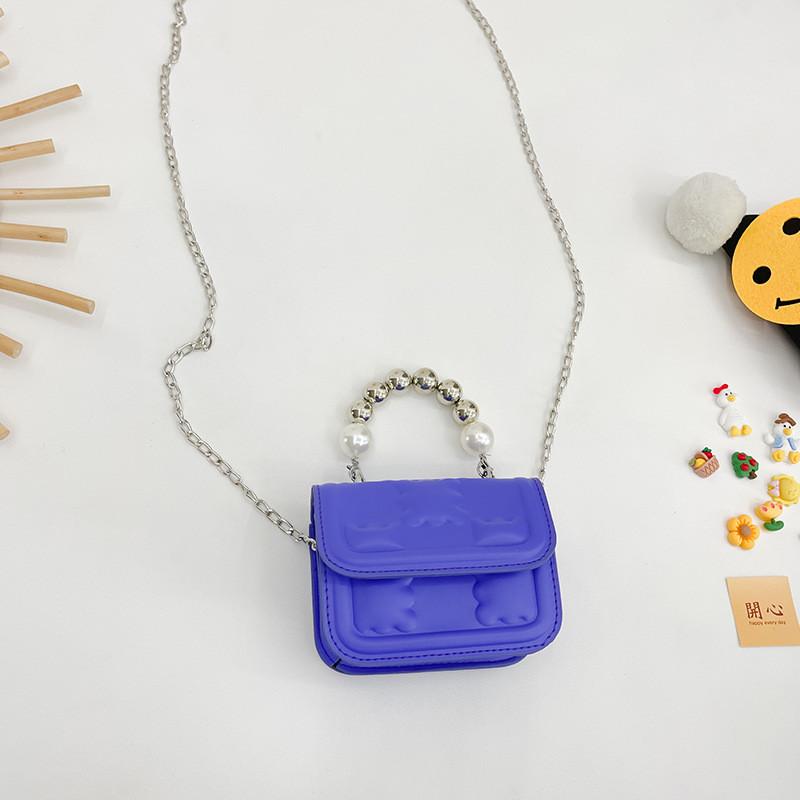 Stilvolle Mini-Kindertasche mit Perlenakzenten für trendige Outfits, ideal für Mädchen