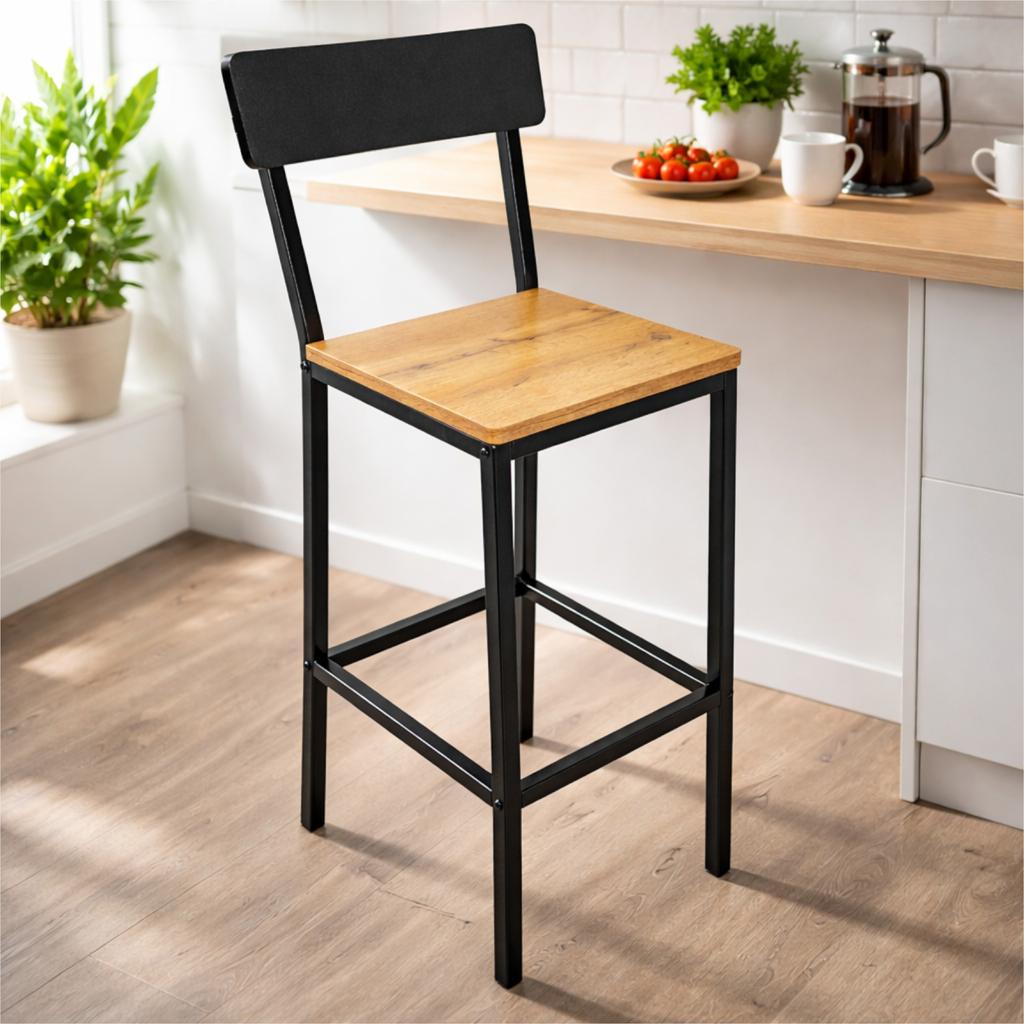 Hoker Dąb Taboret Do Kuchni 30X40X90 I Begryf