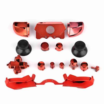 Vollständige Tasten-Sets Mod Ersatzteil für Microsoft Xbox One Controller 3,5 mm Klinkenanschluss (rot)