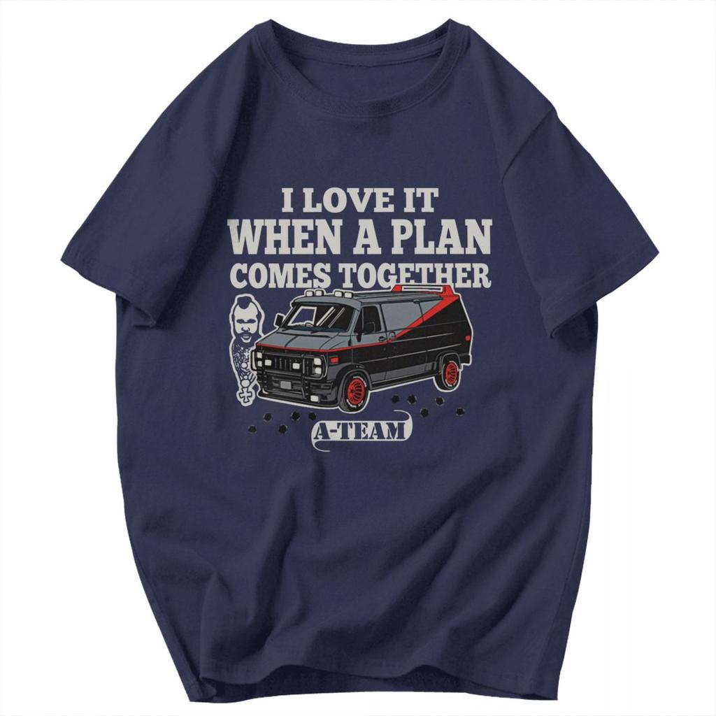 Men T Shirt Mashup TV 80s Hanniba The ATeam Gifts Summer Y2K Graphic Crewneck Unisex Clothes T Shirts