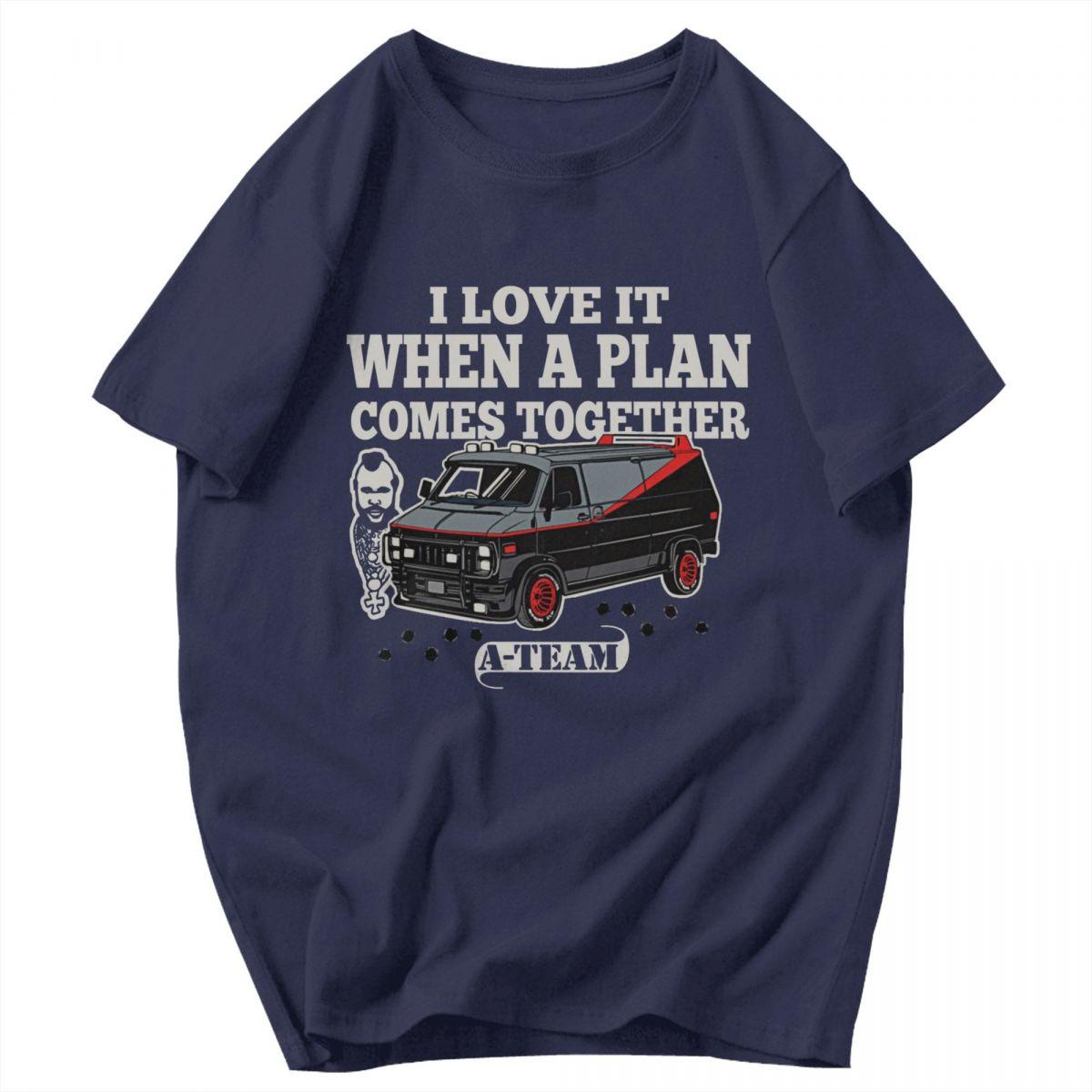 

Men T Shirt Mashup TV 80s Hanniba The ATeam Gifts Summer Y2K Graphic Crewneck Unisex Clothes T Shirts 4XL