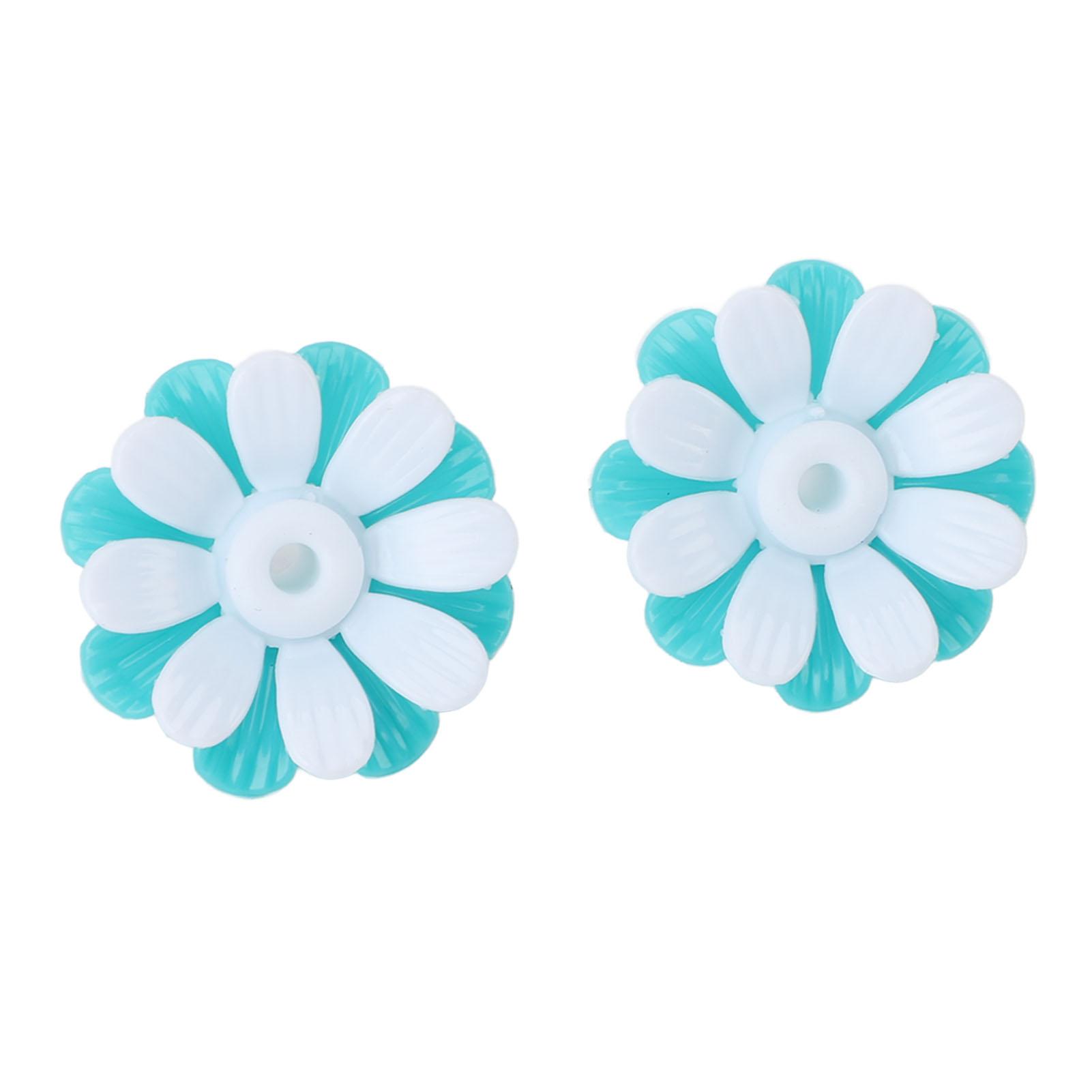 

30PCS Hummingbird Feeders Replacement Flowers Brightly Colored Bird Feeder Feeding Ports Parts Easy to Clean Green +