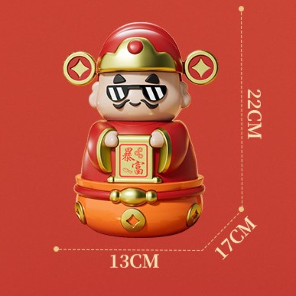 Gute Symbolik Neujahrs-Spardose Dekorative Cartoon-Geldboxen Chinesische Gott-Ornamente Neujahr