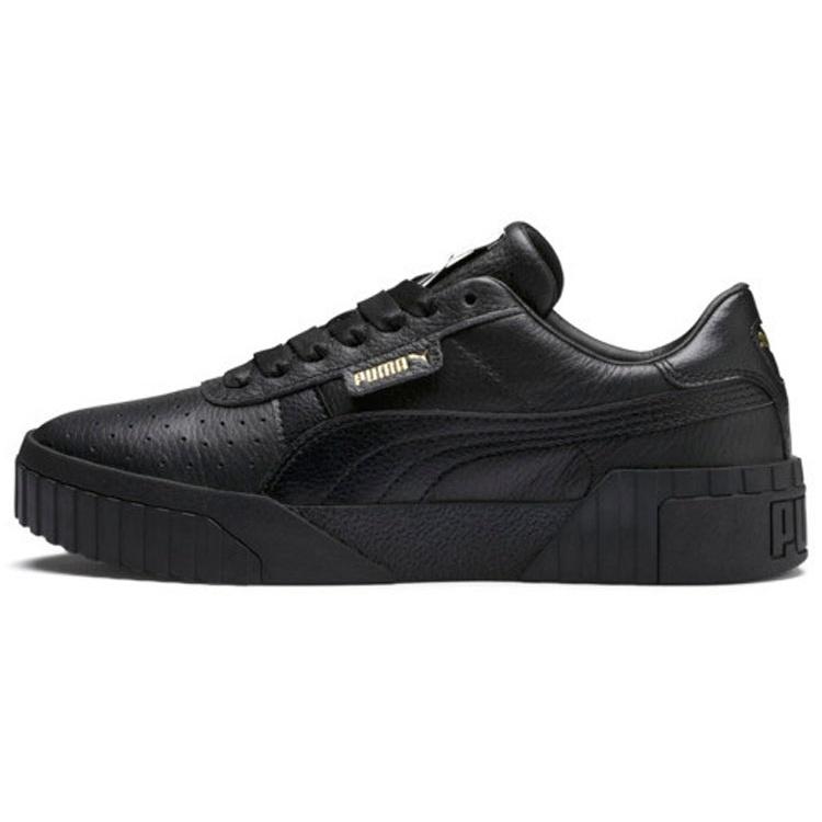 (WMNS) PUMA Cali Thick Sole Low Tops Casual Skateboarding Shoes Black Women s 369155-05 EU 35.5